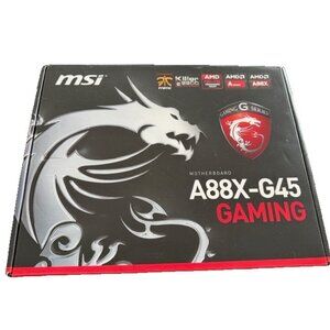 MSi Motherboard A88X-G45 Gaming AMD Socket FM2+ FM2 4DDR3 8SATA3 8USB3 HD Audio